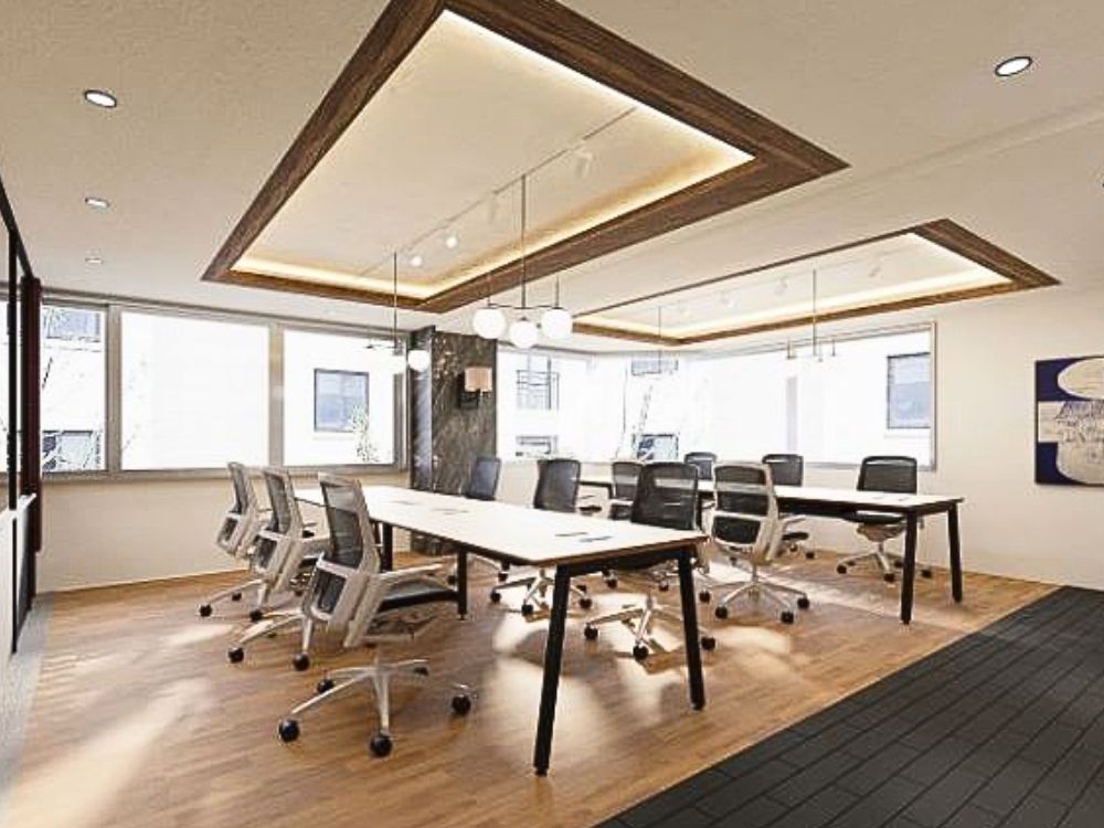 中央区八丁堀のフルセットアップオフィス物件（宝町駅徒歩3分、約30坪）