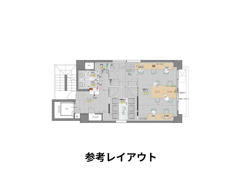中央区日本橋箱崎町のフルセットアップオフィス物件（茅場町駅徒歩5分、約15坪）