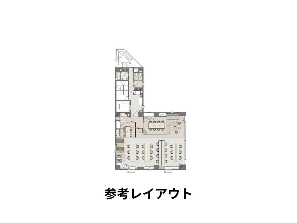 千代田区神田東松下町のセットアップオフィス物件（岩本町駅徒歩5分、約55坪）