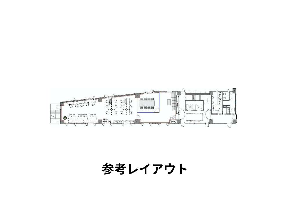 中央区築地のセットアップオフィス物件（築地駅徒歩4分、約55坪）