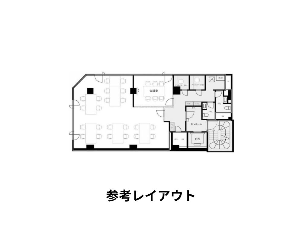 中央区日本橋人形町のセットアップオフィス（人形町駅徒歩1分、約40坪）