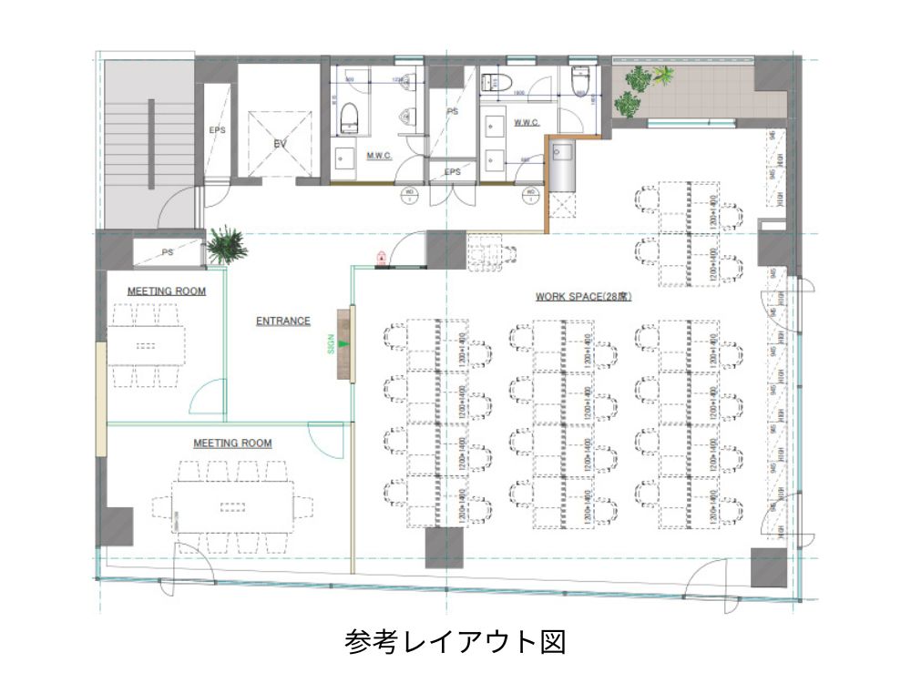 中央区日本橋蛎殻町のセットアップオフィス