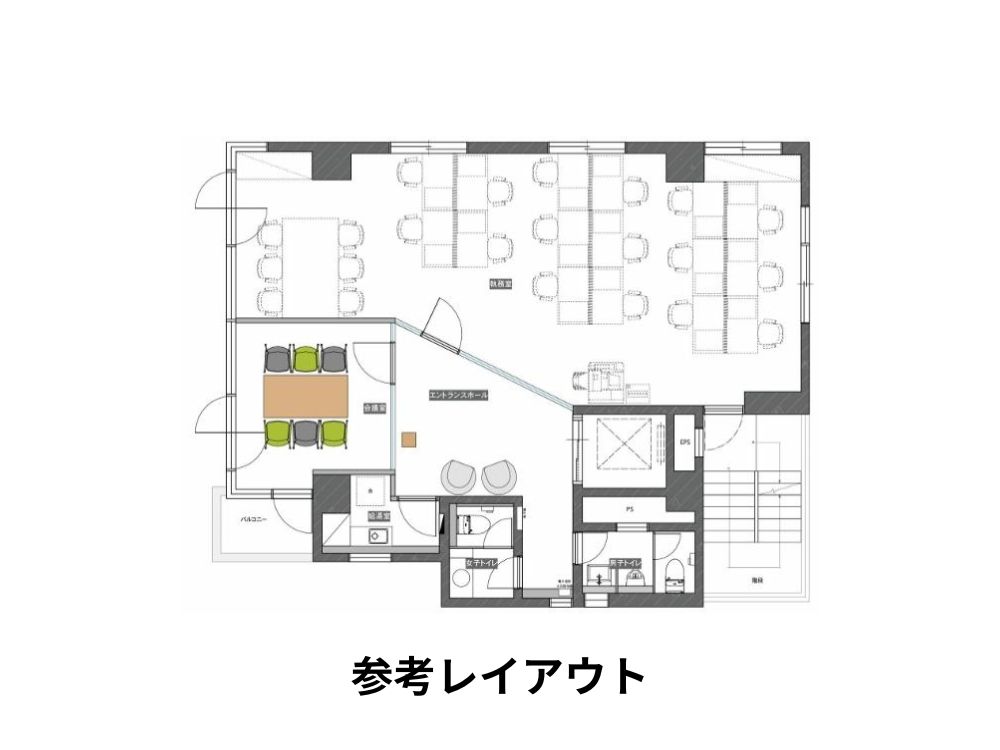 中央区京橋のセットアップオフィス物件（宝町駅徒歩1分、約30坪）