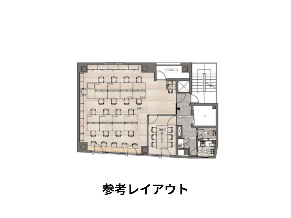新宿区市谷田町のセットアップオフィス物件（市ヶ谷駅徒歩4分、約25坪）
