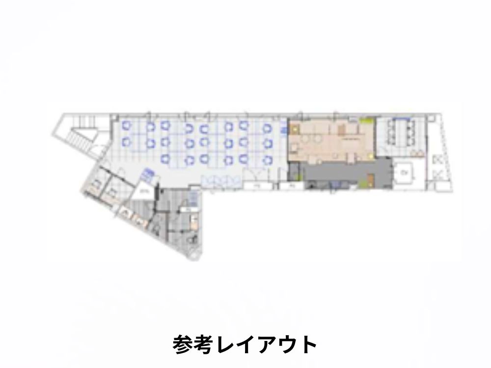 新宿区市谷本村町のセットアップオフィス物件（市ヶ谷駅徒歩3分、約45坪）