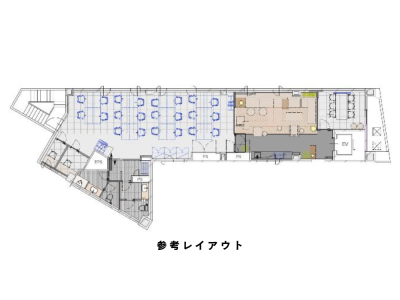 新宿区市谷本村町のセットアップオフィス物件(市ヶ谷駅徒歩3分、約45坪)