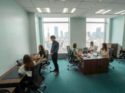 港区虎ノ門の3-6名用オフィス物件（神谷町駅徒歩2分、10坪未満）