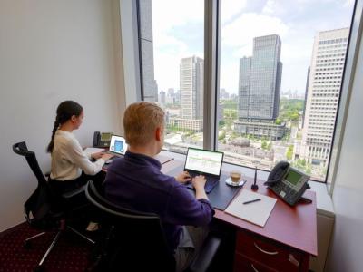 千代田区丸の内の1-3名用オフィス(東京駅徒歩1分、10坪未満)