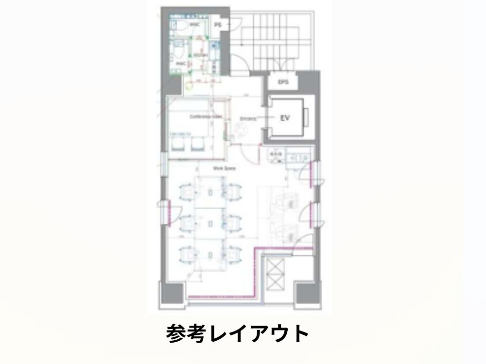 港区浜松町のセットアップオフィス物件（大門駅徒歩4分、約15坪）