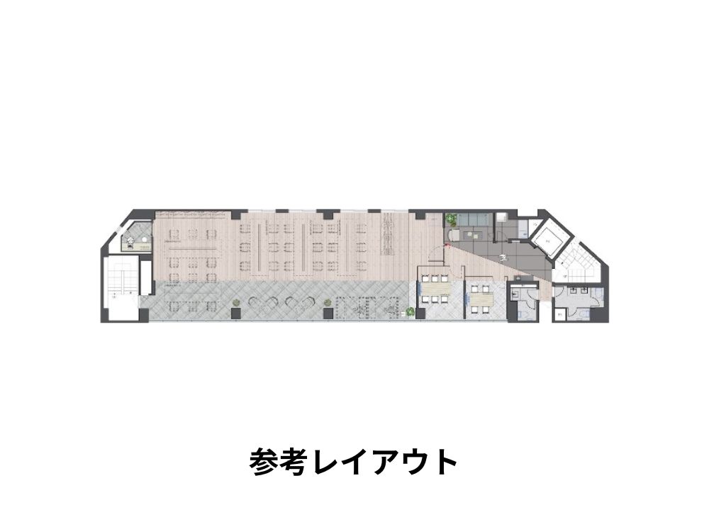 千代田区平河町のセットアップオフィス物件（永田町駅徒歩2分、約60坪）