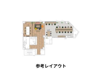 港区新橋のセットアップオフィス物件(新橋駅徒歩1分、約40坪)