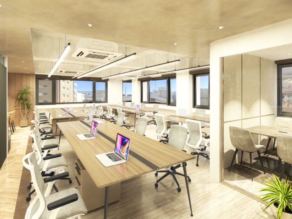 千代田区麹町のフルセットアップオフィス物件（半蔵門駅徒歩1分、約40坪）