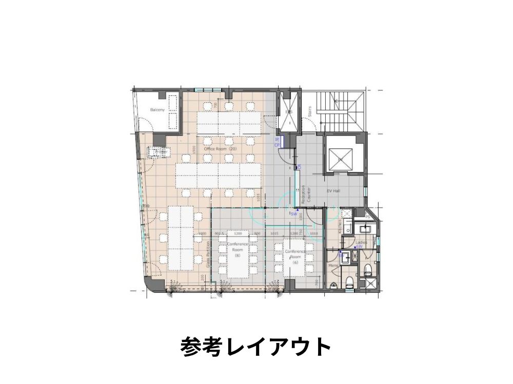 中央区八丁堀のセットアップオフィス物件（八丁堀駅徒歩2分、約35坪）