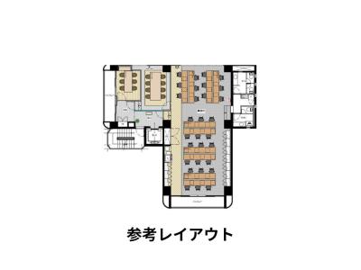 台東区東上野の専用テラス付きセットアップオフィス物件（仲御徒町駅徒歩1分、約50坪）
