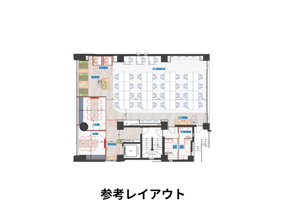文京区後楽のセットアップオフィス物件（水道橋駅徒歩2分、約60坪）