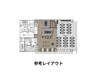 港区浜松町のセットアップオフィス物件（浜松町駅徒歩3分、約90坪）