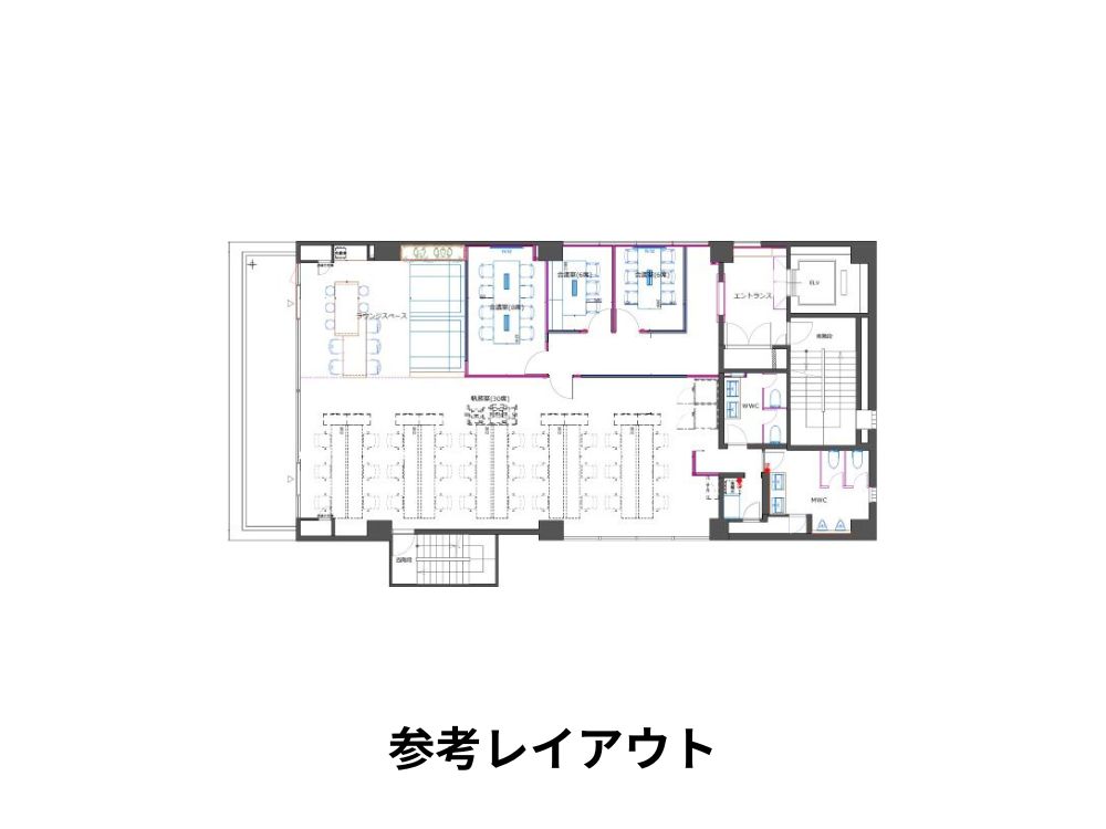 千代田区岩本町のセットアップオフィス物件（小伝馬町駅徒歩4分、約70坪）