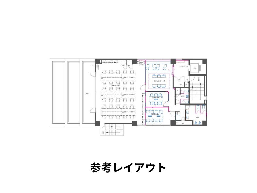 千代田区岩本町のセットアップオフィス物件（小伝馬町駅徒歩4分、約50坪）