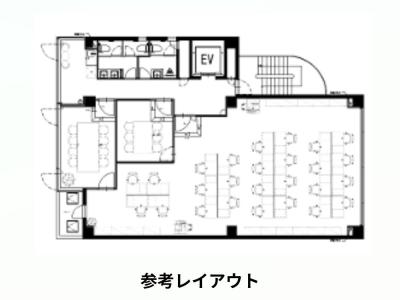 中央区入船のセットアップオフィス物件(新富町駅徒歩4分、約45坪)