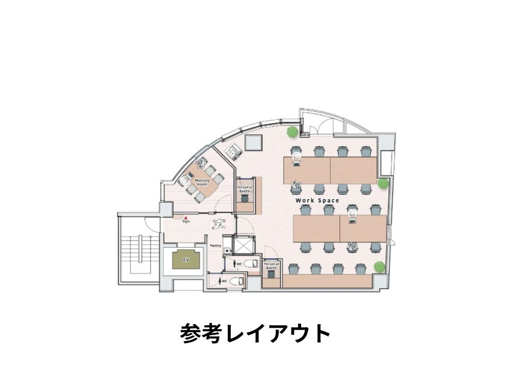 渋谷区道玄坂のセットアップオフィス物件（渋谷駅徒歩6分、約25坪）
