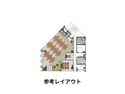 港区赤坂のセットアップオフィス物件(赤坂見附駅徒歩4分、約40坪)