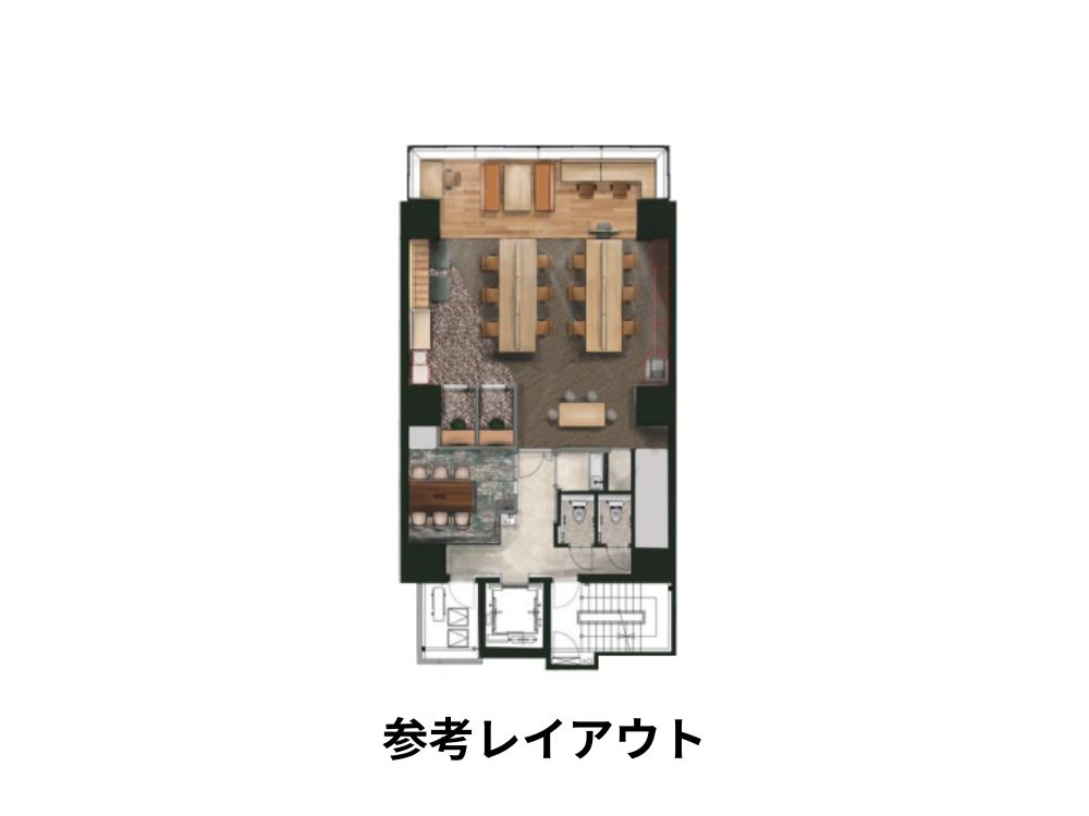 渋谷区渋谷のセットアップオフィス物件（渋谷駅徒歩6分、約35坪）