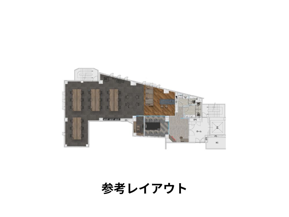 渋谷区神山町のセットアップオフィス物件（代々木公園駅徒歩8分、約55坪）