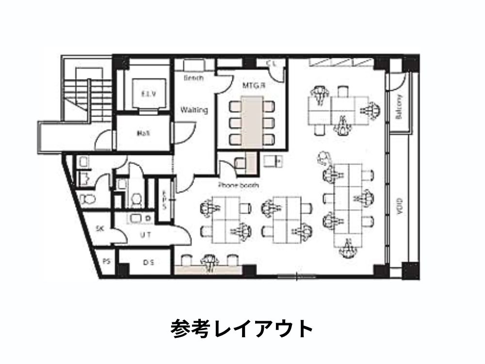 港区赤坂のセットアップオフィス物件（六本木駅徒歩7分、約35坪）