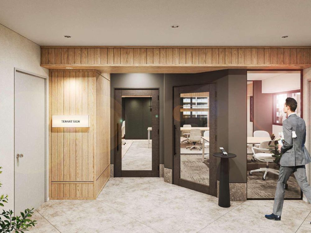 港区新橋のセットアップオフィス物件（汐留駅徒歩4分、約25坪）