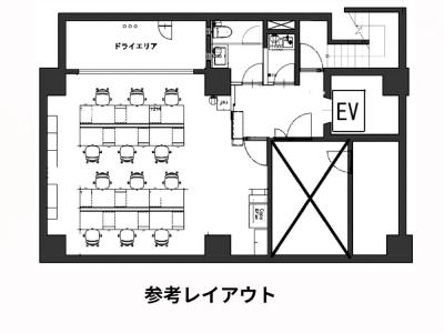 中央区日本橋蛎殻町の居抜きオフィス物件(水天宮前駅徒歩4分、約20坪)
