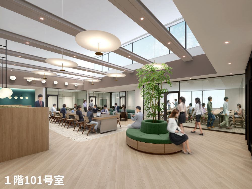 新宿区市谷本村町のセットアップオフィス物件（市ヶ谷駅徒歩5分、約170坪）