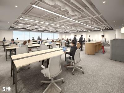 新宿区市谷本村町のセットアップオフィス物件（市ヶ谷駅徒歩5分、約170坪）