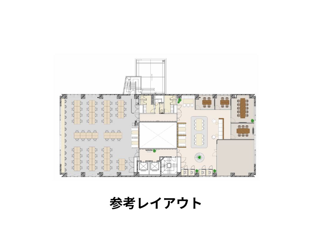 新宿区市谷本村町のセットアップオフィス物件（市ヶ谷駅徒歩5分、約170坪）