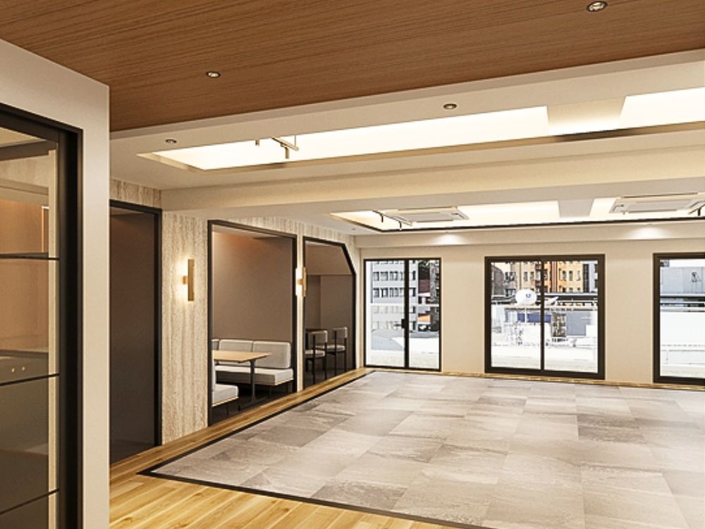 千代田区九段南のメゾネットオフィス物件（市ヶ谷駅徒歩3分、約40坪）