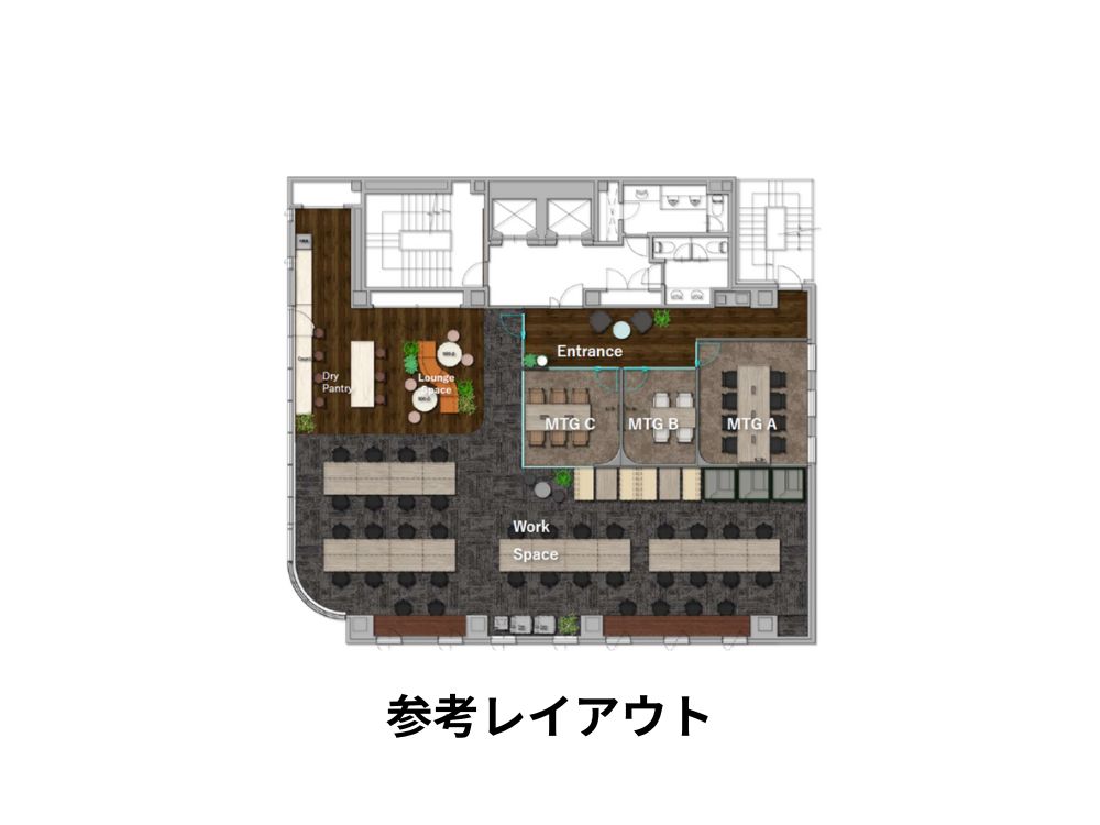 中央区八丁堀のセットアップオフィス物件（八丁堀駅徒歩1分、約75坪）