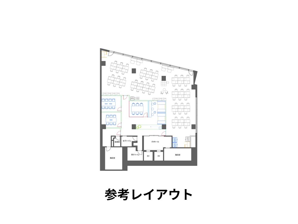 新宿区北新宿のセットアップオフィス物件（大久保駅徒歩3分、約100坪）