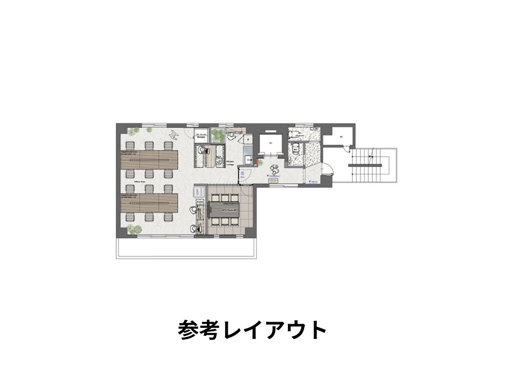 千代田区内神田のフルセットアップオフィス物件（大手町駅徒歩5分、約20坪）