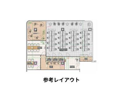 港区浜松町のセットアップオフィス物件（浜松町駅徒歩1分、約55坪）