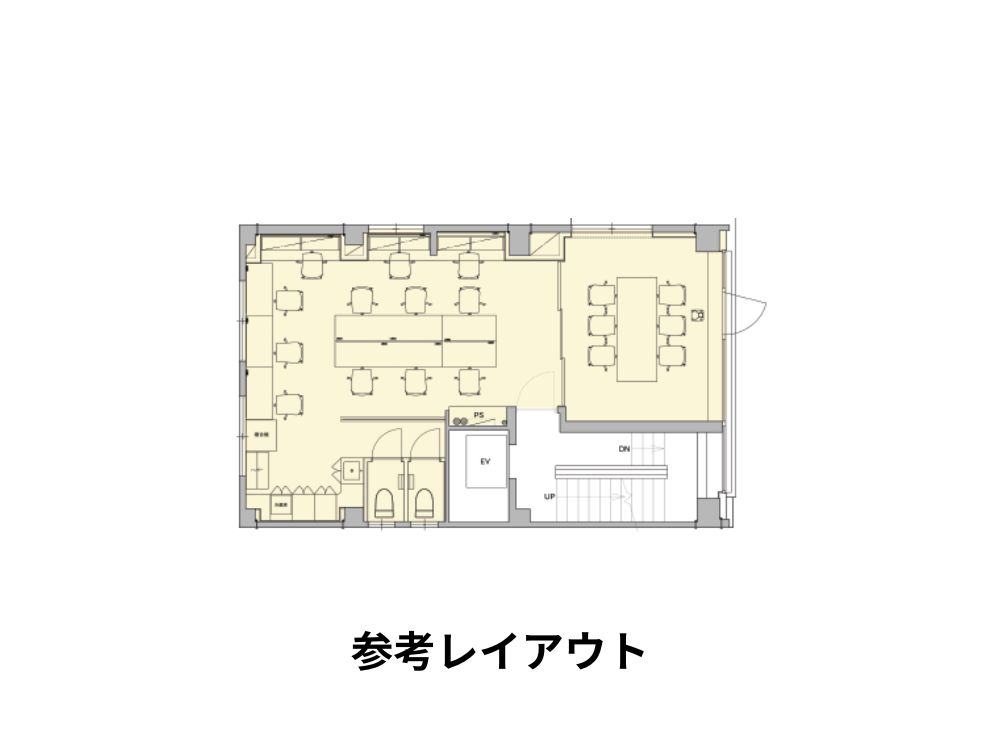 港区新橋のセットアップオフィス物件（新橋駅徒歩1分、約20坪）