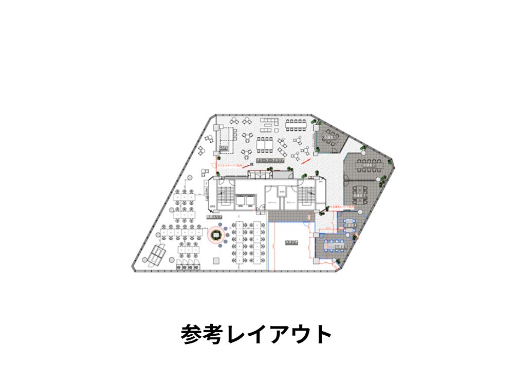 港区麻布台のセットアップオフィス物件（神谷町駅徒歩7分、約225坪）