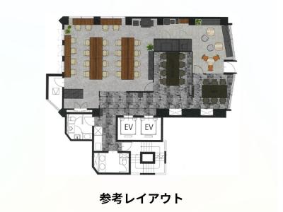 港区六本木のセットアップオフィス物件（六本木一丁目駅徒歩2分、約50坪）