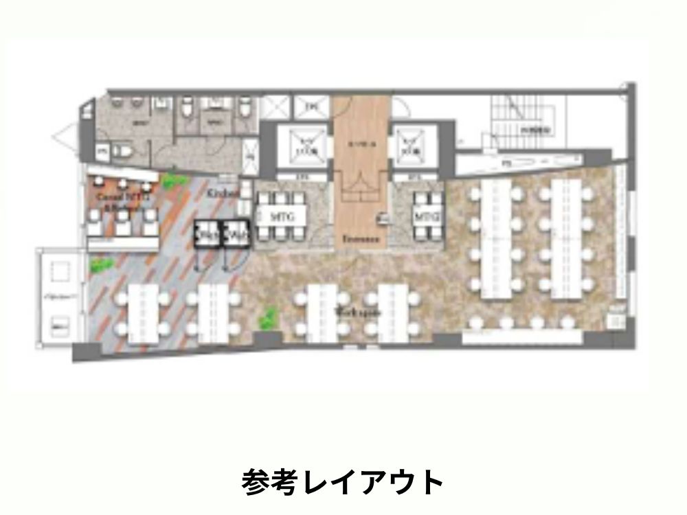 品川区西五反田のセットアップオフィス物件（不動前駅徒歩1分、約55坪）