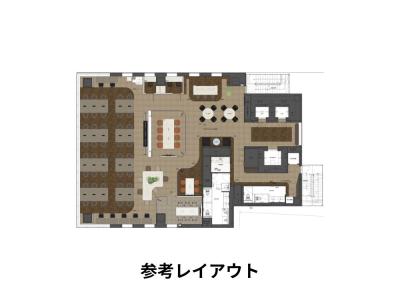 港区新橋のセットアップオフィス物件（御成門駅徒歩3分、約100坪）