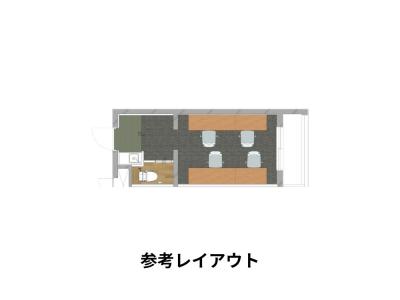 渋谷区代々木の4名用オフィス物件(新宿駅徒歩2分、10坪未満)